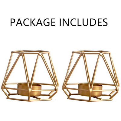 Modern Trend Of Hollow Candle Holders For Tea Light Holders Geometric Candle Holder