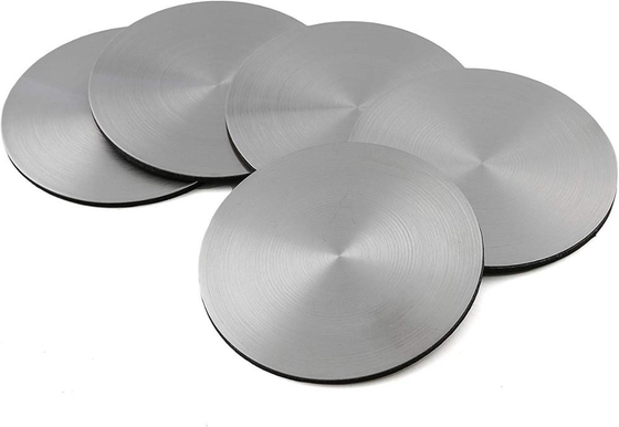 Modern Stainless Steel Round Coasters for for hot or cold drinks